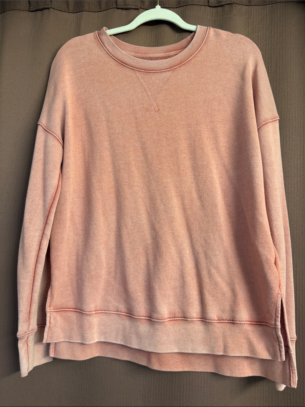 Time and Tru Peach Crewneck Sweatshirt